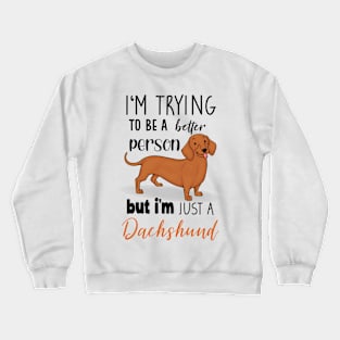 Funny Dachshund Mom Dog Lover Doxie, Cute Wiener Dog Crewneck Sweatshirt